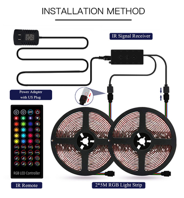 Afstandsbediening12v RGB LEIDENE Strook 5050 10m voor Huisdecoratie