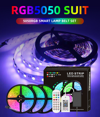 12V 5050 RGB 10 Meter LEIDENE Strooklichten met Verre IP20-timingscontrole