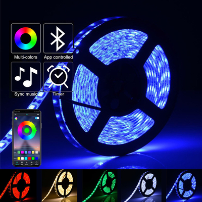 12V 5050 RGB 10 Meter LEIDENE Strooklichten met Verre IP20-timingscontrole