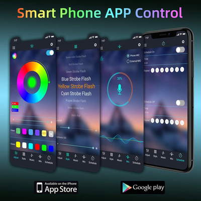 Buigenibele 12V 5m 5050 RGB LEIDEN Strooklicht met de controle van Wifi APP