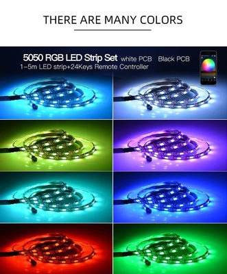 Slimme LEIDENE van USB 5V Strooklichten 5050 RGB Kleur voor TV-Certificaat het Achtergrond van Ce