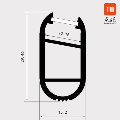 Zette de garderobe Directe Oppervlakte van de LEIDENE het Profiel Opgeschorte Materiaal Aluminiumlegering op
