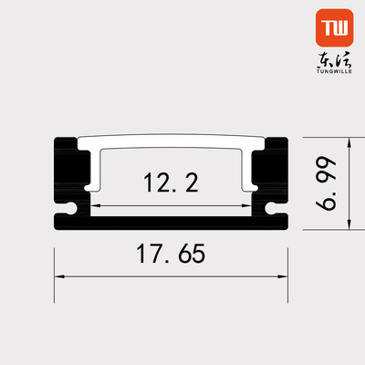Het Aluminiumprofielen van de bureaugarderobe voor Geleide OEM van Strooklichten ODM