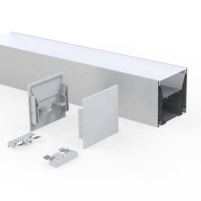 De zilveren witte LEIDENE Strook steekt Aluminiumprofiel 80mm x 76mm voor Garderobe aan