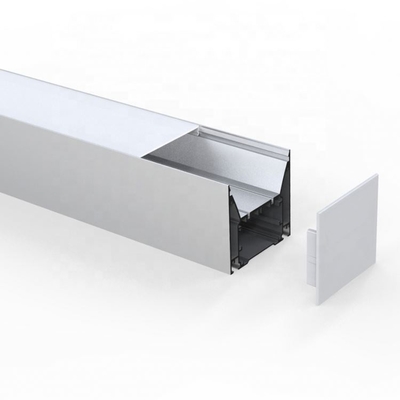 De zilveren witte LEIDENE Strook steekt Aluminiumprofiel 80mm x 76mm voor Garderobe aan