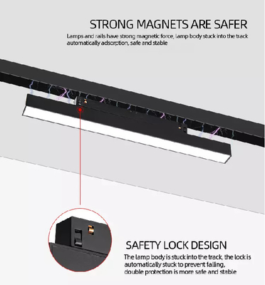 10W verzonken magnetische LED-spoor aluminium oppervlak voor hanglamp
